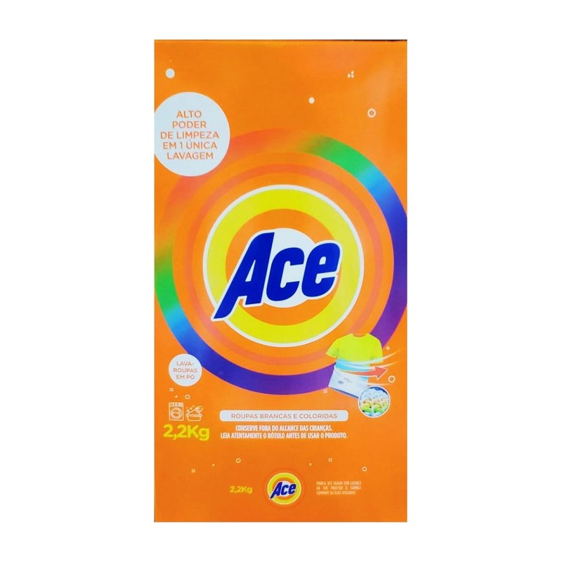 Detergente em pó Ace