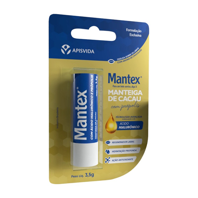 Mantex Manteiga de Cacau com Ácido Hialurônico — Apisvida