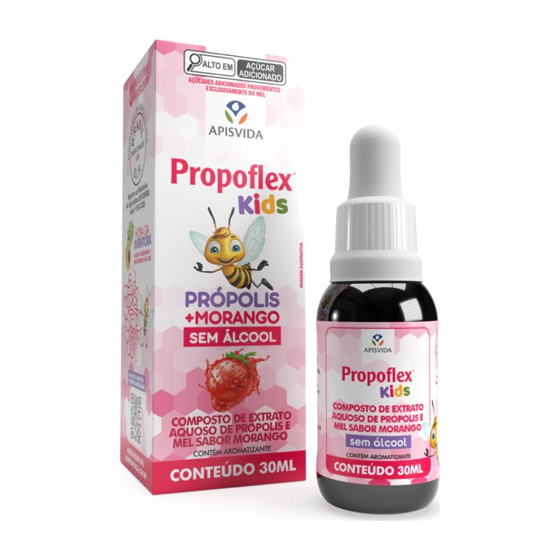 Propoflex Kids Própolis + Morango — Apisvida