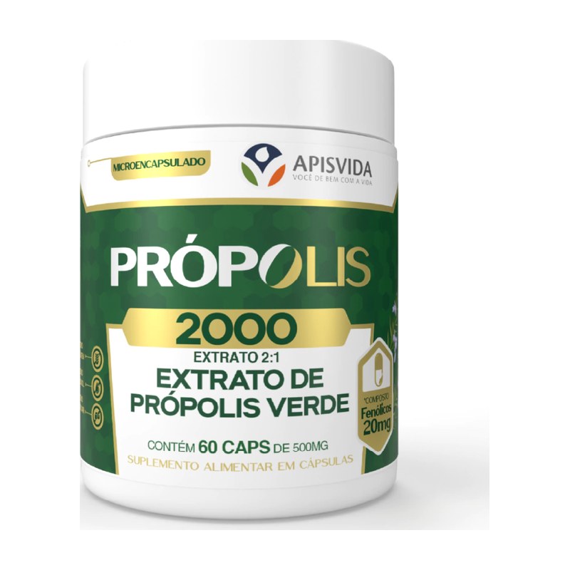 Própolis 2000 Extrato de Própolis Verde em Cápsulas — Apisvida