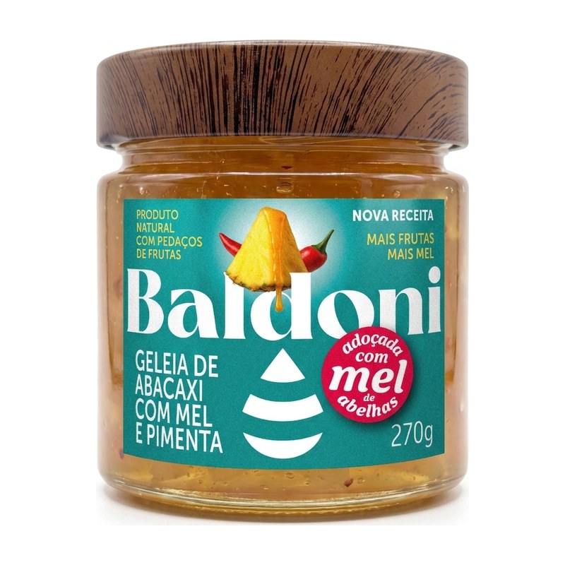 Geleia Baldoni Abacaxi c/ Pimenta — Baldoni
