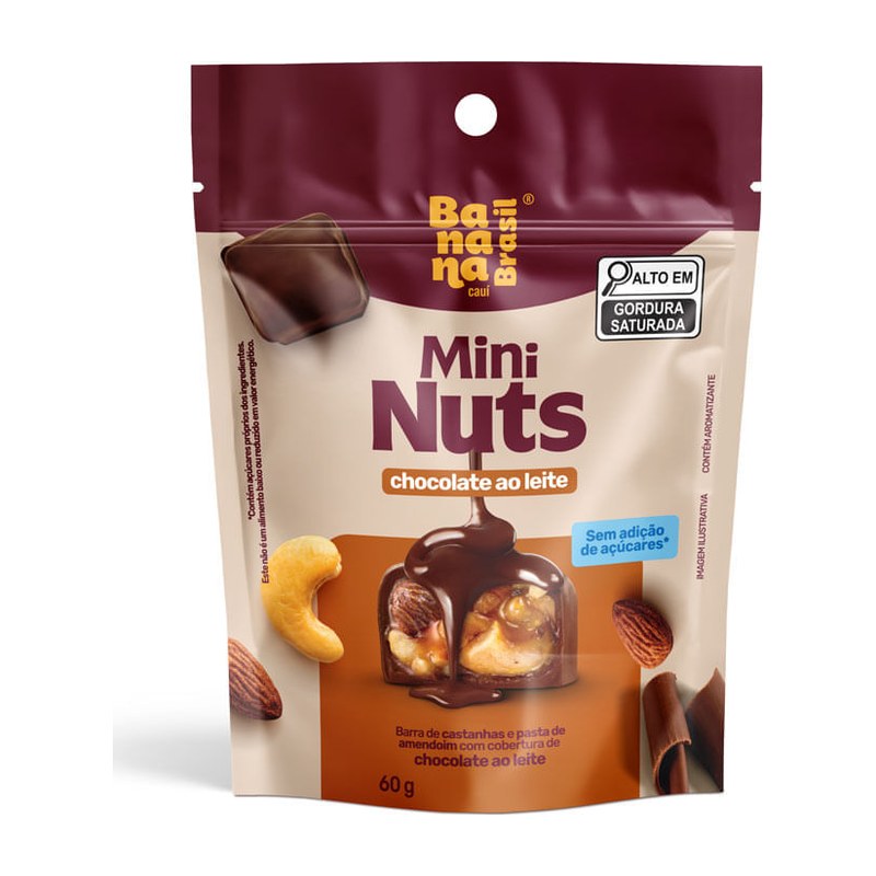 Mini Nuts - Chocolate ao Leite (pouch) — Banana Brasil