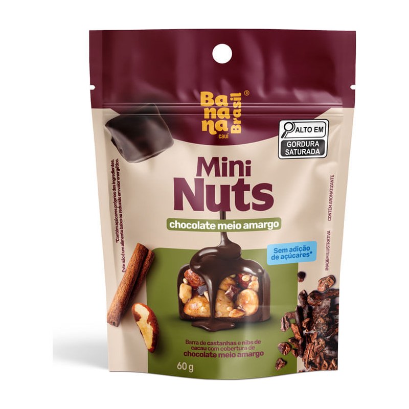 Mini Nuts - Chocolate Meio Amargo (pouch) — Banana Brasil