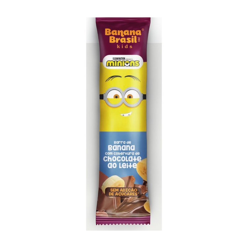 Banana Brasil Kids - Barra de Banana com Cobertura de Chocolate ao Leite — Banana Brasil