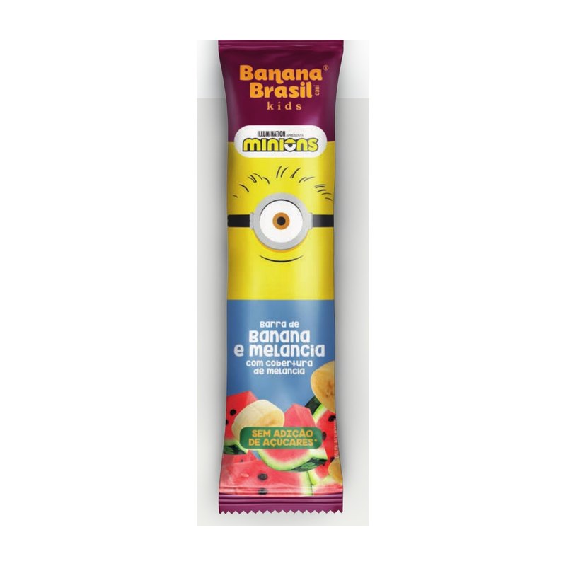 Banana Brasil Kids - Barra de Banana e Melancia com Cobertura de Melancia — Banana Brasil