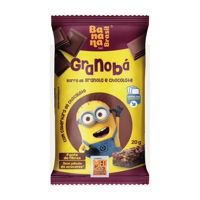 Granobá - Barra de Granola com Cobertura de Chocolate — Banana Brasil
