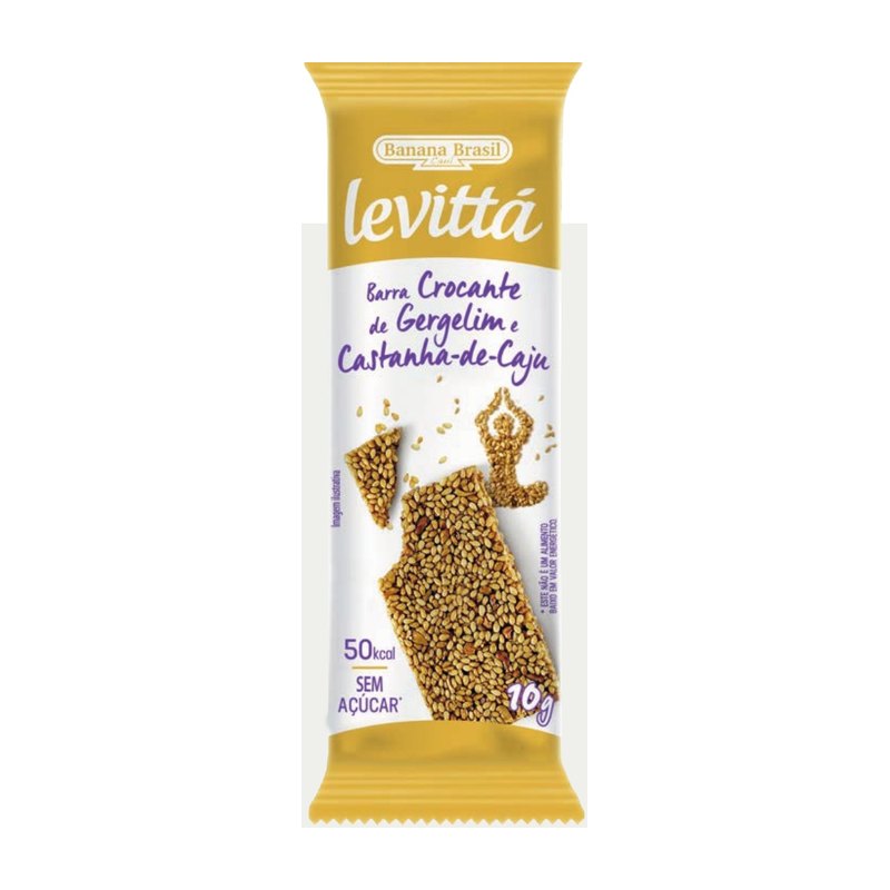 Levittá - Barra Crocante de Gergelim e Castanha-de-Caju — Banana Brasil