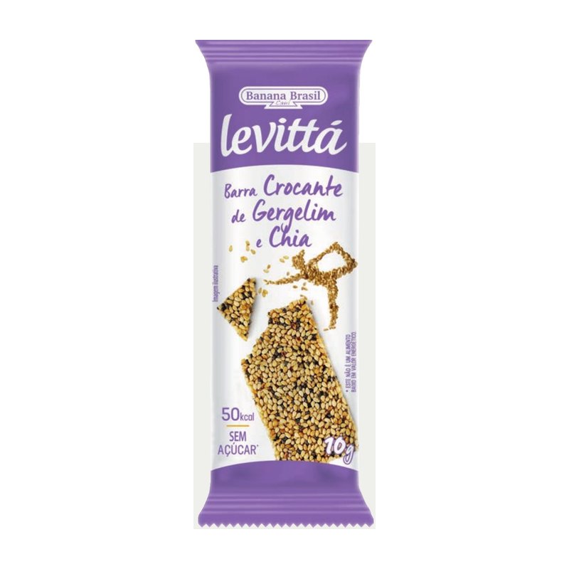 Levittá - Barra Crocante de Gergelim e Chia — Banana Brasil