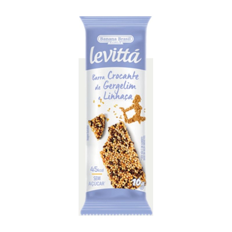 Levittá - Barra Crocante de Gergelim e Linhaça — Banana Brasil