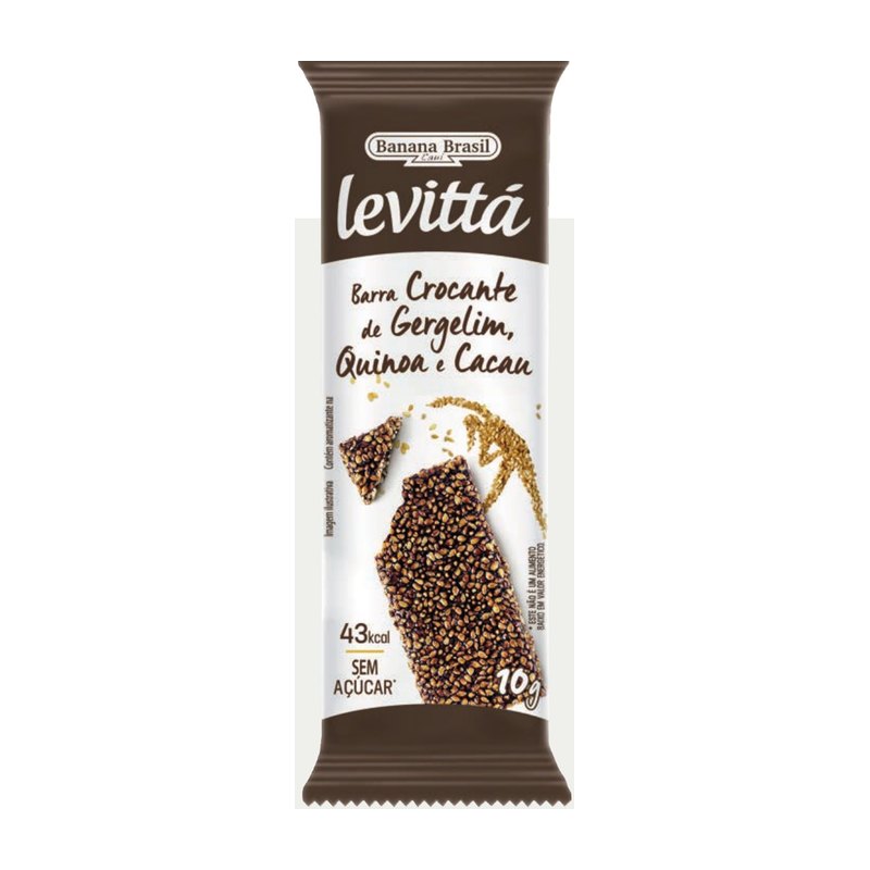 Levittá - Barra Crocante de Gergelim, Quinoa e Cacau — Banana Brasil