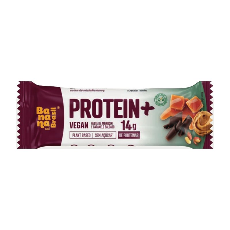 Protein+ Vegano - Pasta de Amendoim e Caramelo Salgado — Banana Brasil