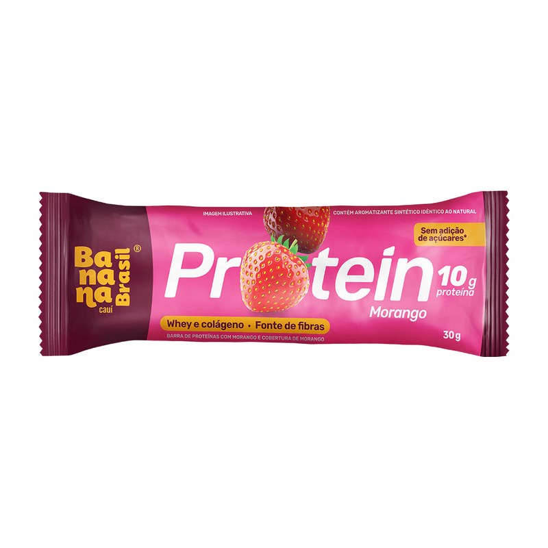 Supino Protein Morango — Banana Brasil
