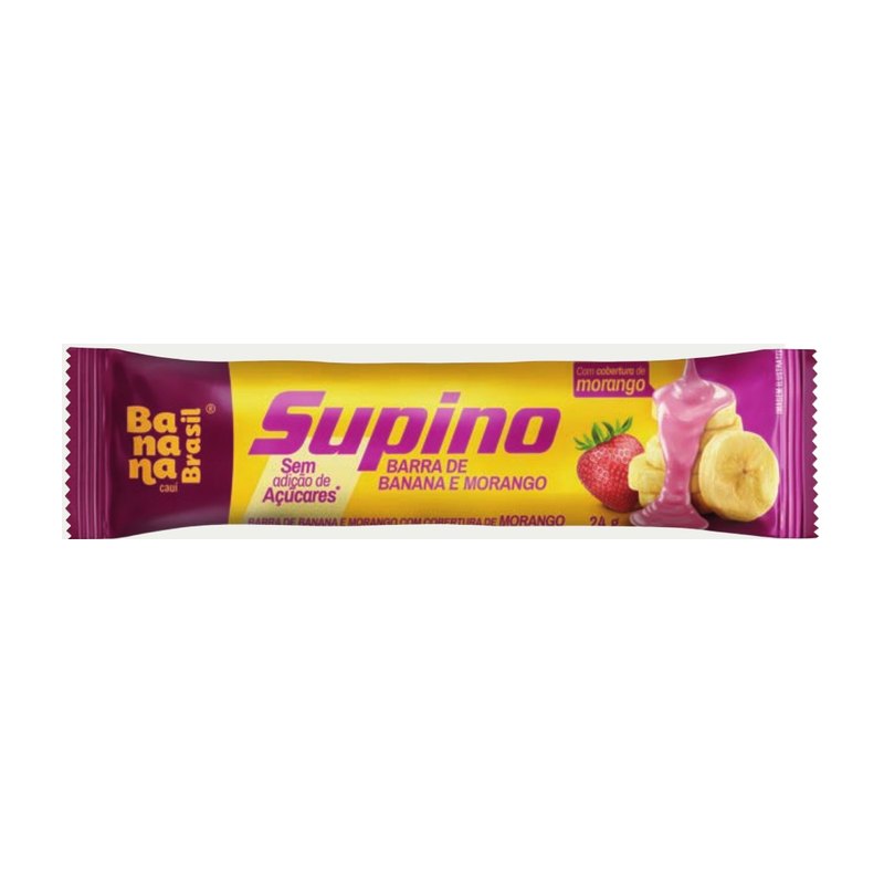 Supino Zero - Barra de Banana e Morango — Banana Brasil