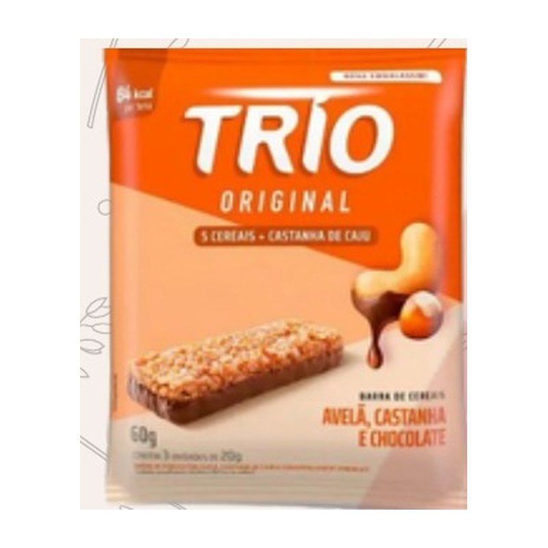 Barra Trio Original de avelã e castanha