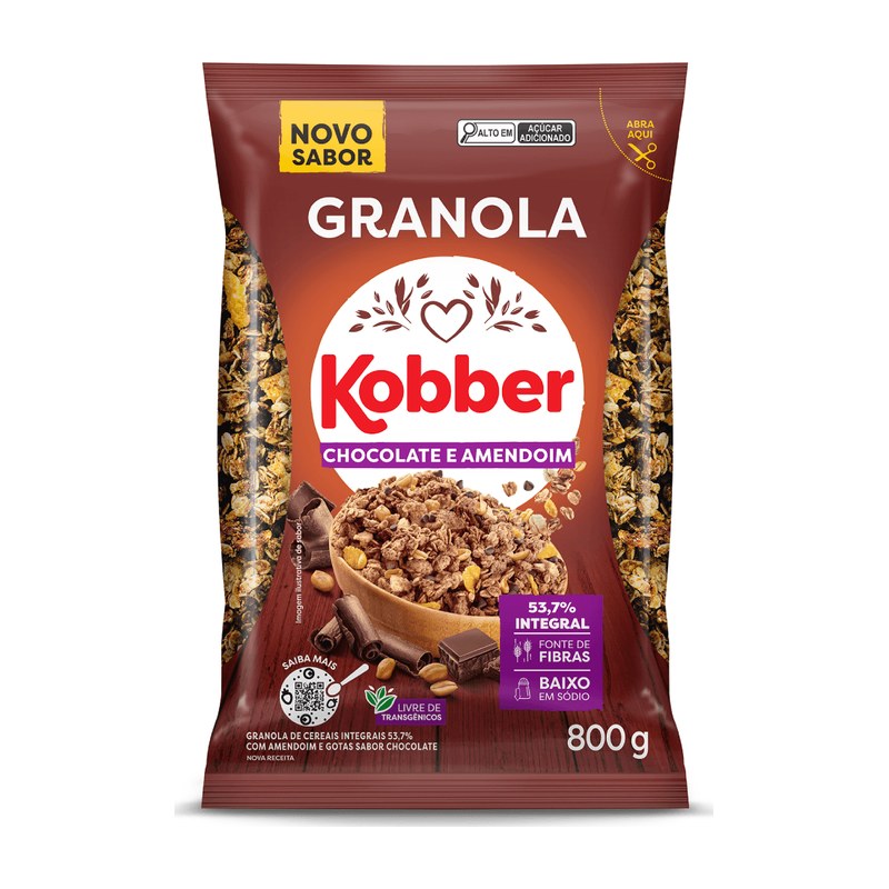 Granola Chocolate e Amendoim — Kobber