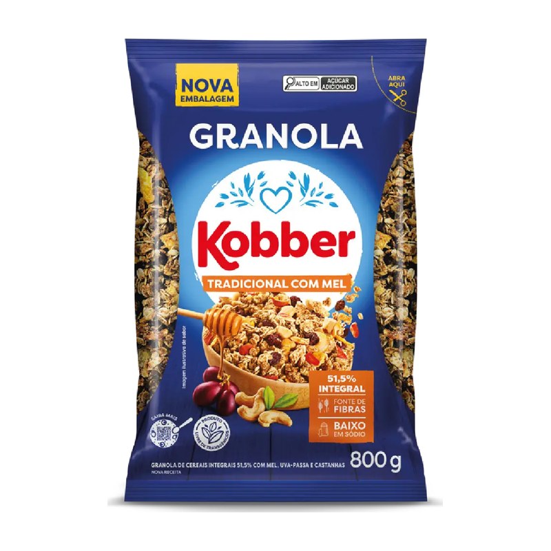 Granola tradicional com mel Kobber
