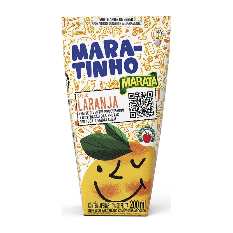 Refresco Mara-tinho Laranja — Mara-tinho