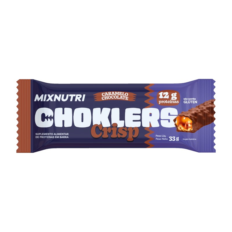 Choklers Crisp Caramelo com Chocolate — Choklers