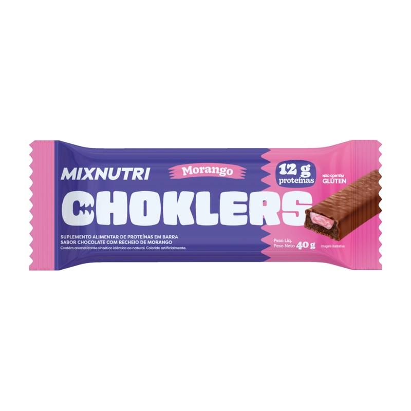 Choklers Morango com Nibs de Cacau — Choklers