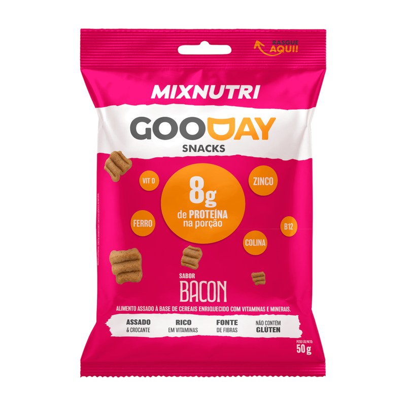 Gooday Snack Proteico - Bacon — Mix Nutri