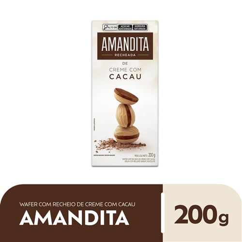 Wafer Recheado Amandita Sabor Chocolate