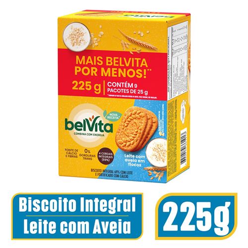 Biscoito BelVita Leite e Aveia Embalagem Econômica