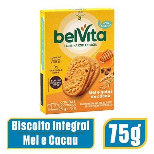 Biscoito BelVita Mel e Cacau