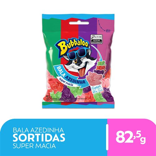 Bala Macia Bubbaloo Mix Azedinha