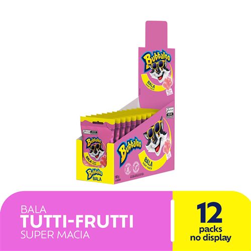 Bala Macia Bubbaloo Tutti-Frutti