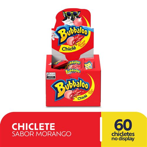 Chiclete Bubbaloo Morango