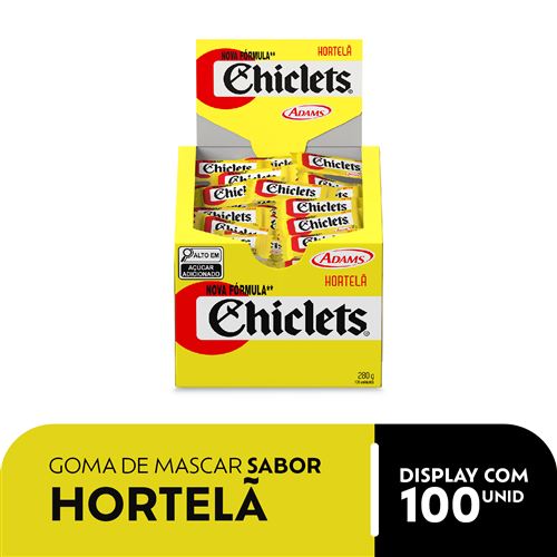 Goma de mascar Chiclets Hortelã