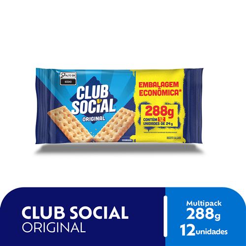 Biscoito Salgado Club Social Original Embalagem Econômica