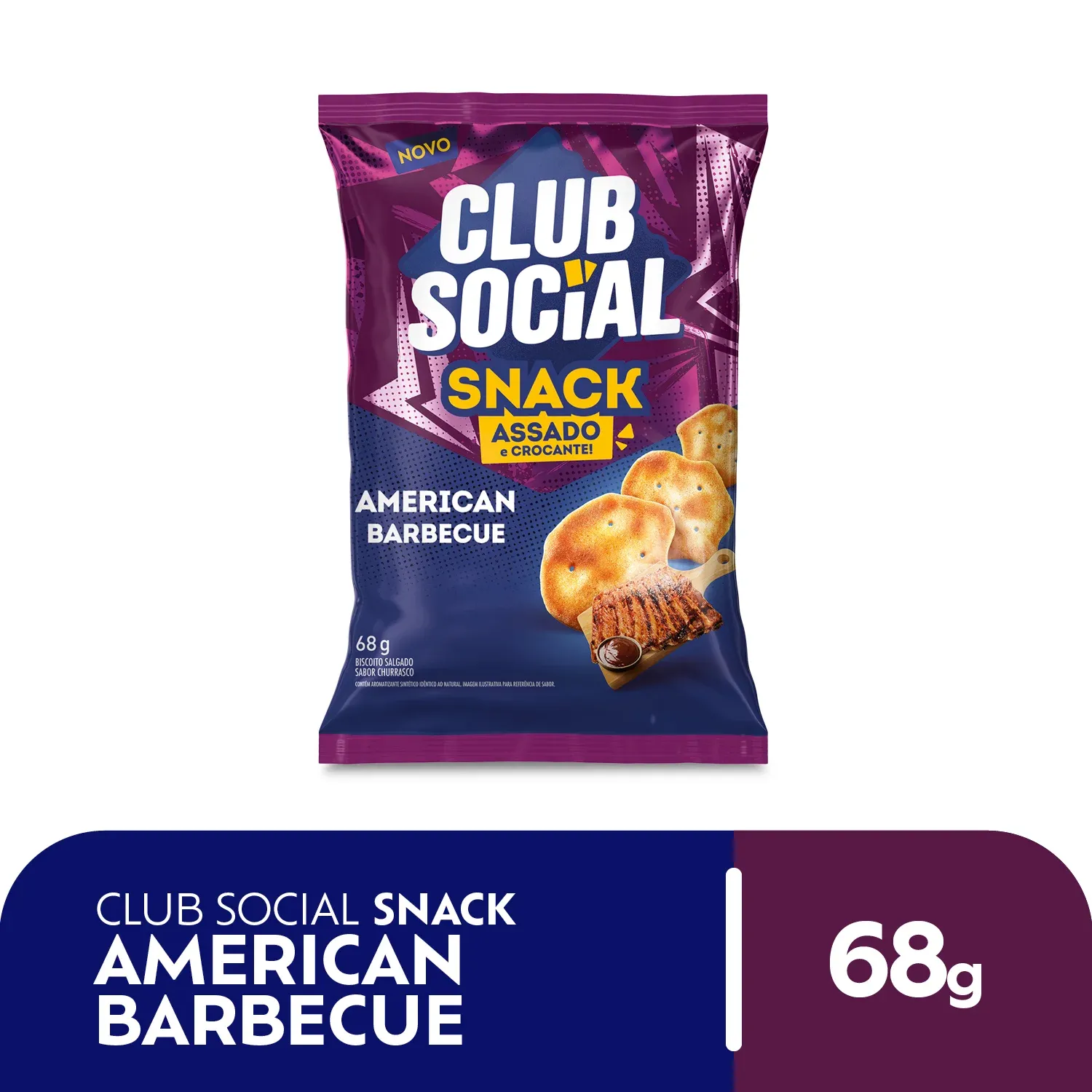 Salgadinho Club Social Snack Barbecue