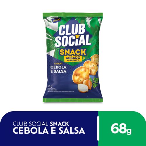 Salgadinho Club Social Snack Cebola e Salsa