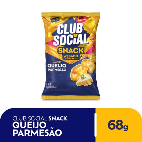 Salgadinho Club Social Snack Queijo Parmesão