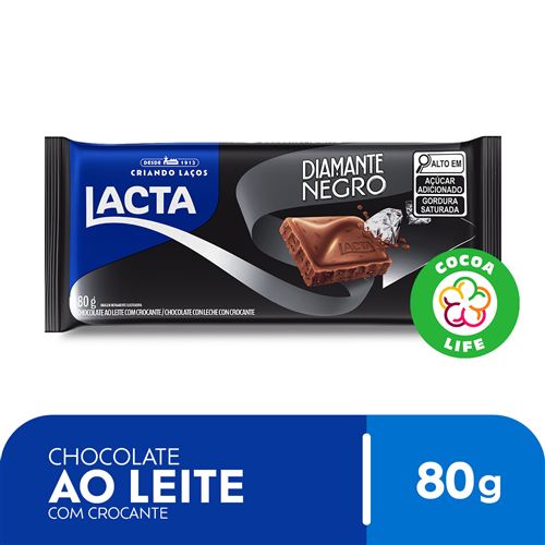 Chocolate Lacta ao Leite Diamante Negro