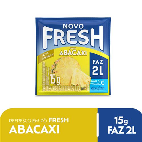 Refresco em Pó Fresh sabor Abacaxi