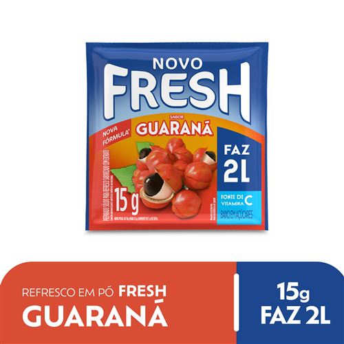 Refresco em Pó Fresh sabor Guaraná
