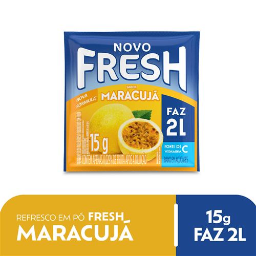 Refresco em Pó Fresh sabor Maracujá