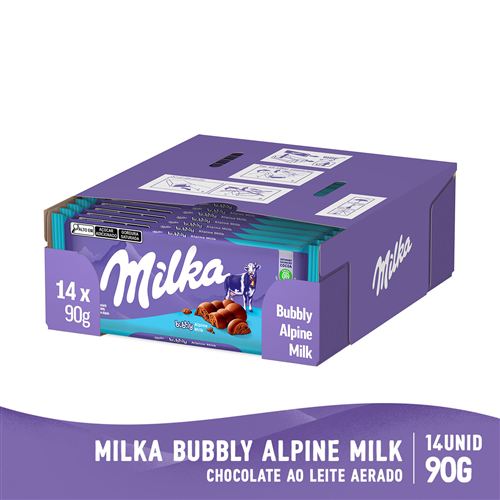 Chocolate Ao Leite Milka Bubbly