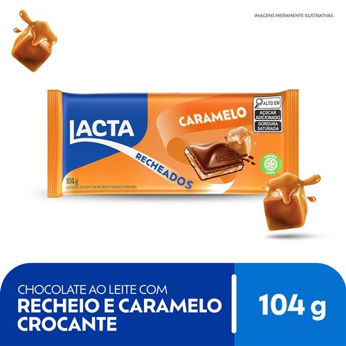 Chocolate ao Leite Recheio Caramelo Lacta Recheados