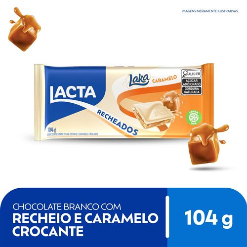 Chocolate Branco Recheio Caramelo Lacta Laka Recheados