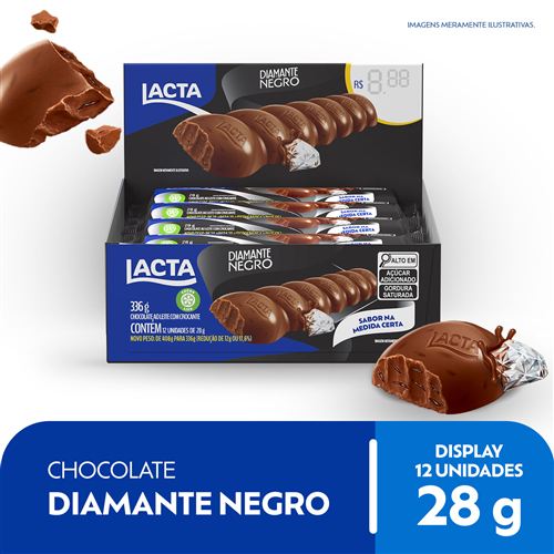 Chocolate Lacta ao Leite Diamante Negro