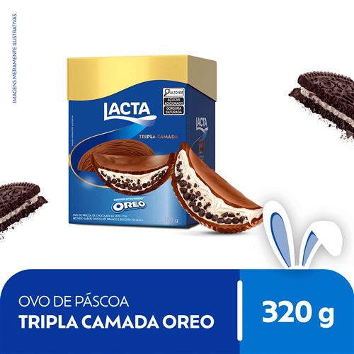 Ovo de Páscoa Tripla Camada Oreo