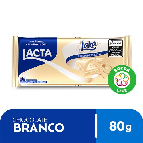 Chocolate Lacta Branco Laka