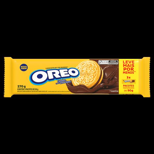 Biscoito Recheado Oreo Golden - Embalagem Econômica Multipack