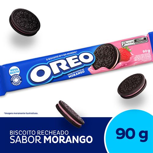 Biscoito Recheado Oreo sabor Milkshake de Morango