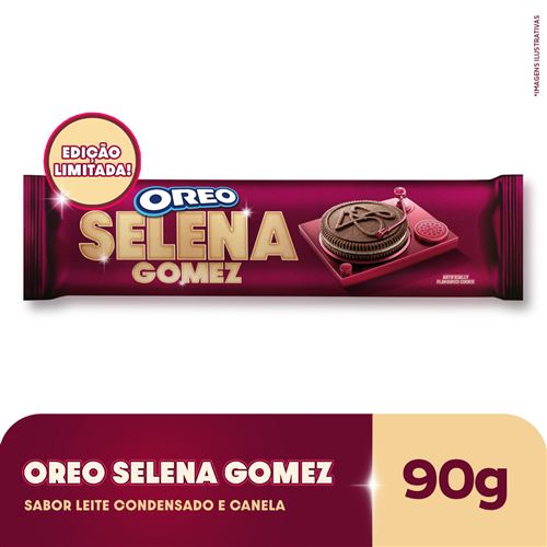 Biscoito Recheado Oreo Selena Gomez sabor Canela e Leite Condensado