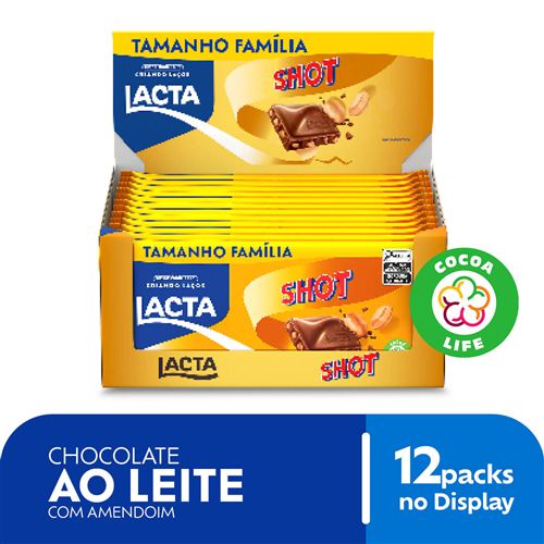 Chocolate ao Leite com Amendoim Shot