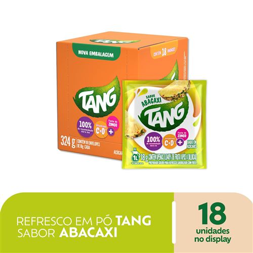 Refresco em Pó Tang sabor Abacaxi